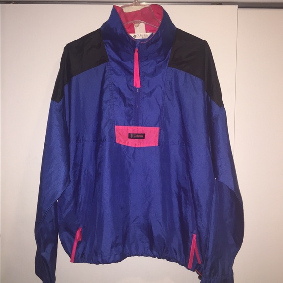 Columbia Other - Vintage Columbia Neon Colorblock Windbreaker